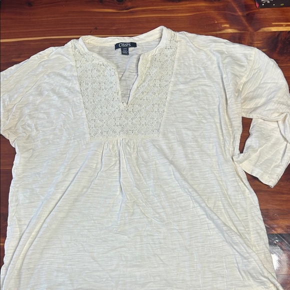 Chaps Tops - Chaps Women's Ivory Tunic Top